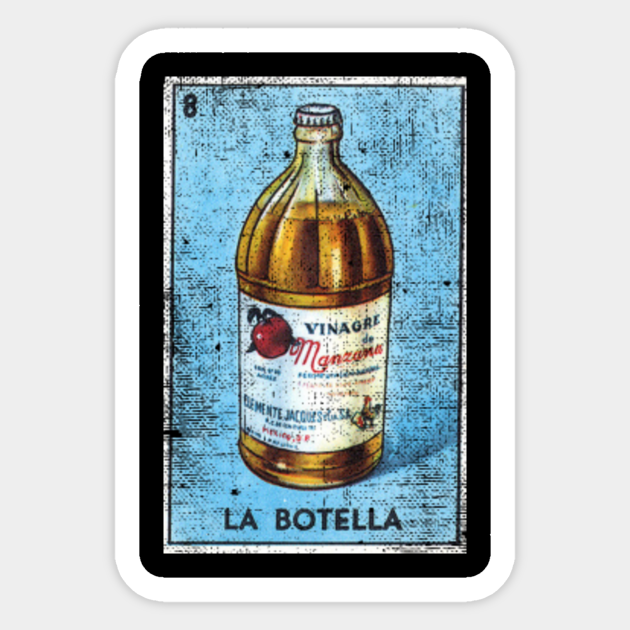 La Botella Mexican Loteria Bingo Card Loteria Pegatina Teepublic Mx